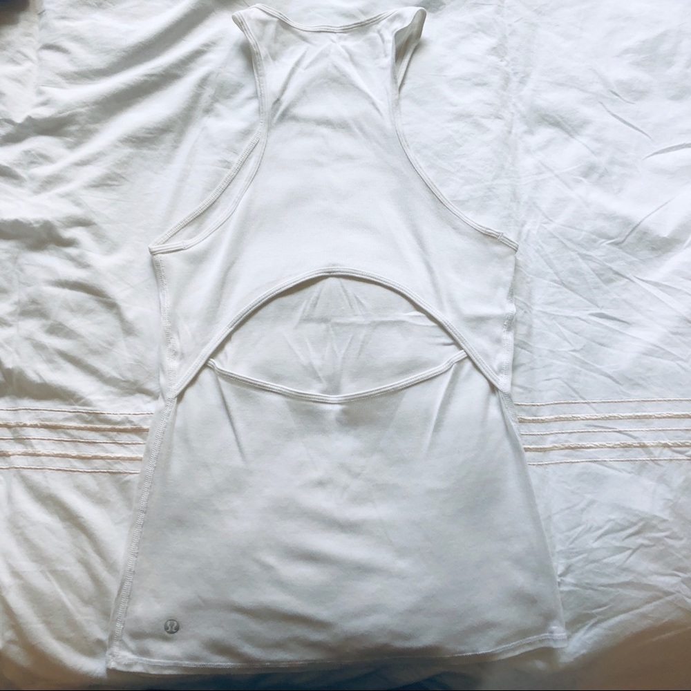 Lululemon cutout back ribbed tank